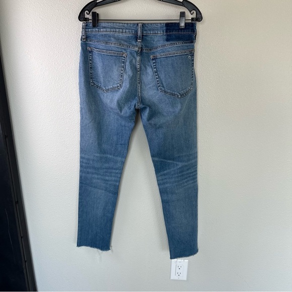 Rag & Bone Dre Low Rise Slim Boyfriend Jeans Mick With Holes Denim Women’s 28 - Picture 6 of 13